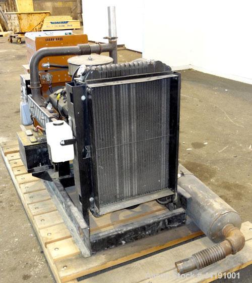 Used Generac 45 kW Natural Gas Generator Set. Generac model 98A06656-S, serial #2045168. Generac 4.3L engine. 3/60/120/240V. 100 Amp mainline circuit breaker. Battery charger. Muffler ships loose. 32...