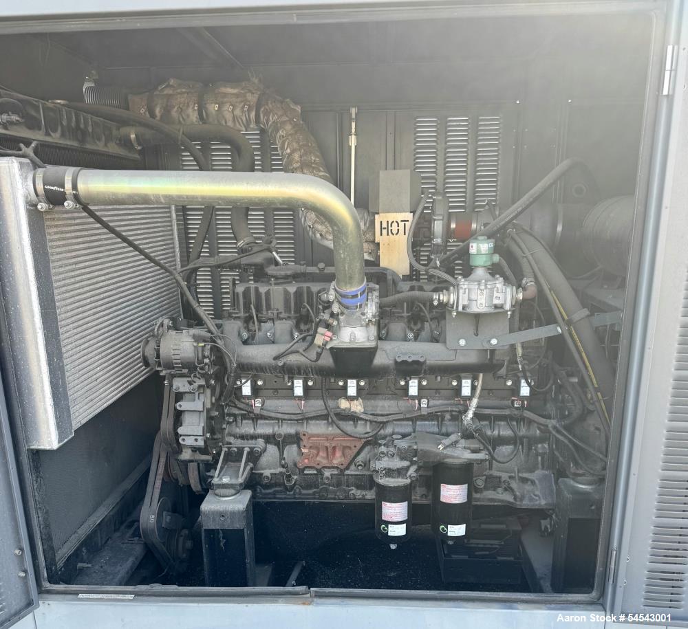 Used Generac Natural Gas Generator, Model MG0300. 300 KW. Enclosed OH0924 Engine. Weather Enclosure. Eaton Inline 630 Amp Breaker. Coolant Heater. Built 2012. 3/60/277/480V. 160 hours Reported. Seria...