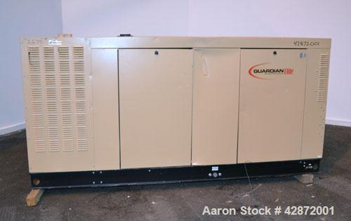Used Generac 150 kW Natural Gas Generator Set, Model QT15068ANSN SN-4842574, Ford model WSG1068 SN-07VS65939. 1/120/240V. 700 Amp main-line circuit breaker. Weather Enclosure, Year 2007, 0 Hours