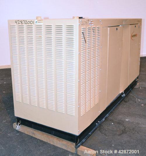 Used Generac 150 kW Natural Gas Generator Set, Model QT15068ANSN SN-4842574, Ford model WSG1068 SN-07VS65939. 1/120/240V. 700 Amp main-line circuit breaker. Weather Enclosure, Year 2007, 0 Hours