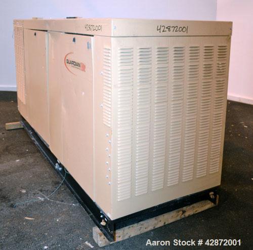 Used Generac 150 kW Natural Gas Generator Set, Model QT15068ANSN SN-4842574, Ford model WSG1068 SN-07VS65939. 1/120/240V. 700 Amp main-line circuit breaker. Weather Enclosure, Year 2007, 0 Hours