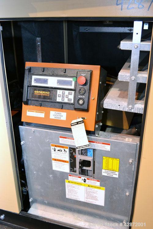 Used Generac 150 kW Natural Gas Generator Set, Model QT15068ANSN SN-4842574, Ford model WSG1068 SN-07VS65939. 1/120/240V. 700 Amp main-line circuit breaker. Weather Enclosure, Year 2007, 0 Hours