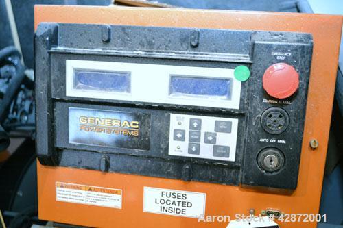 Used Generac 150 kW Natural Gas Generator Set, Model QT15068ANSN SN-4842574, Ford model WSG1068 SN-07VS65939. 1/120/240V. 700 Amp main-line circuit breaker. Weather Enclosure, Year 2007, 0 Hours