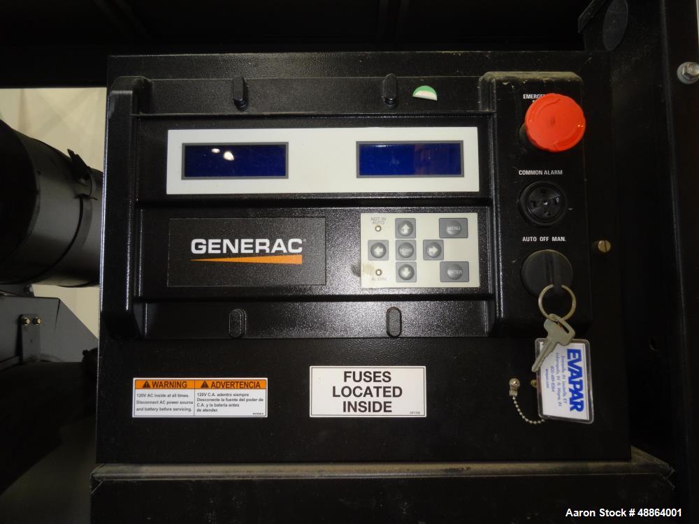 Used Generac 230 kW stanby diesel generator set, Model SD0230KG178.7D18HPYY3, S