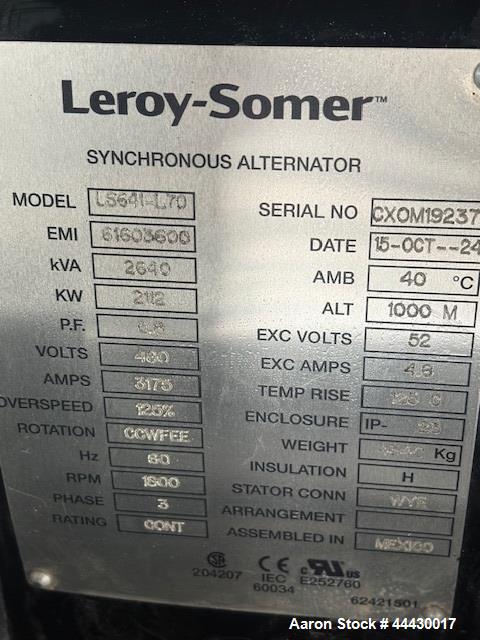 Unused Generac 2000 kW Diesel Generator | Mitsubishi S16R Engine 480V Industrial Power Unit