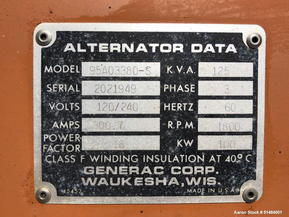 Used- Generac 100 kW Generator