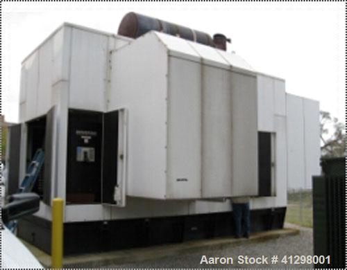 Used Generac / Mitsubishi 2000 kW standby diesel generator. Mitsubishi model S16R-PTAA2 engine. Marathon model 744RSL4054 alternator, 3/60/277/480V, 1800 rpm, 3200 amp breaker. Sound attenuated enclo...