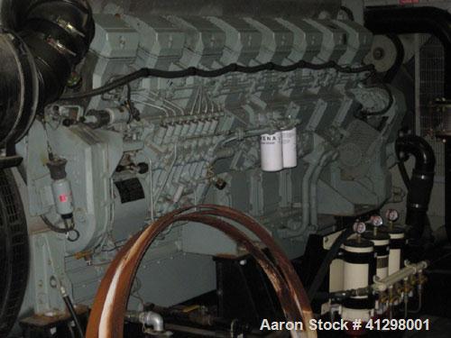 Used Generac / Mitsubishi 2000 kW standby diesel generator. Mitsubishi model S16R-PTAA2 engine. Marathon model 744RSL4054 alternator, 3/60/277/480V, 1800 rpm, 3200 amp breaker. Sound attenuated enclo...