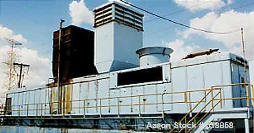 USED: General Electric 16,925kw ISO base load 5001 LA gas turbinegenerator unit, mfg 1968 and placed in utility service. 8,928 totalfired lifetime hours and 944 starts. The sound attenuated unit is s...
