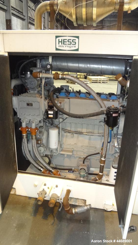 Used Hess / Daewoo 220 kW natural gas generator. Daewoo model GE12TI engine.