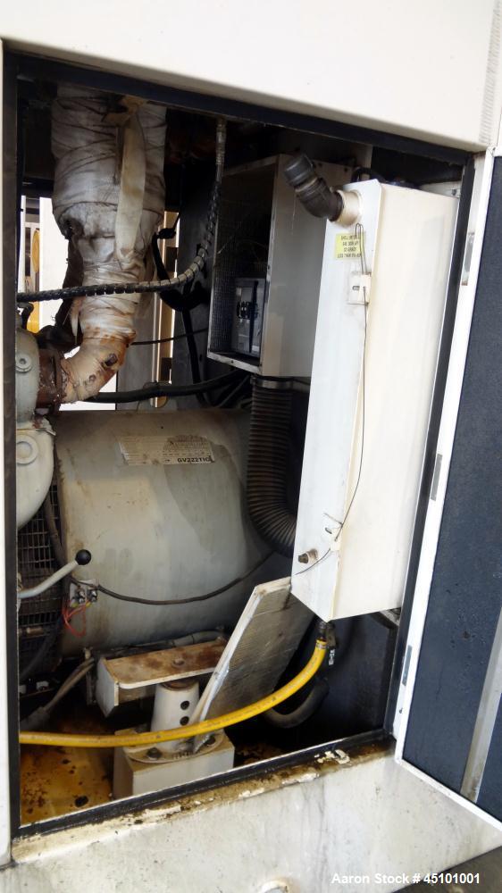 Used Hess / Doosan 400 kW natural gas generator. Doosan model GV222TIC engine.