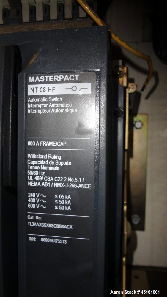 Used Hess / Doosan 400 kW natural gas generator. Doosan model GV222TIC engine.