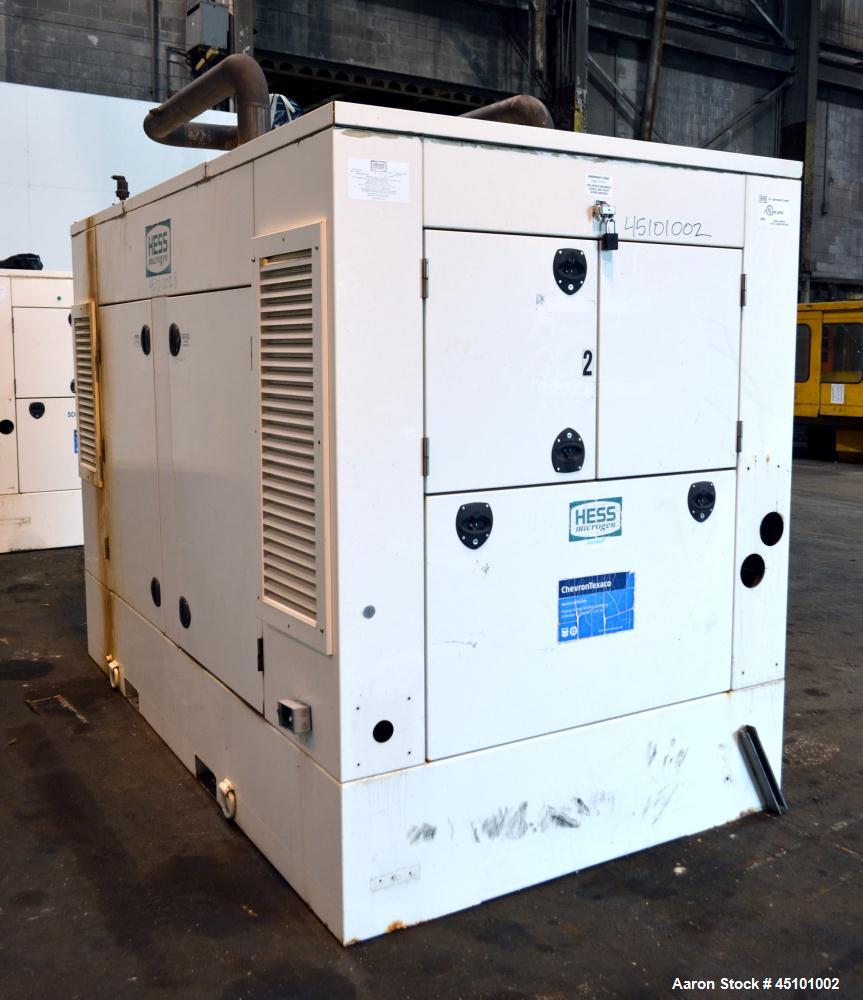 Used Hess / Doosan 400 kW natural gas generator. Doosan model GV222TIC engine.