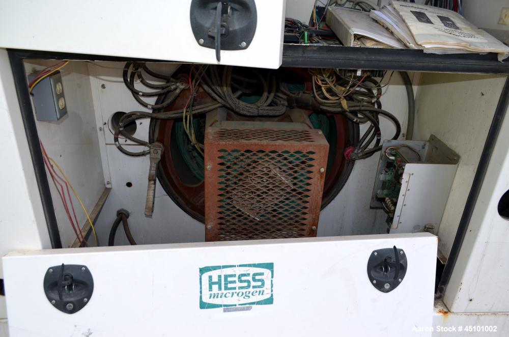 Used Hess / Doosan 400 kW natural gas generator. Doosan model GV222TIC engine.