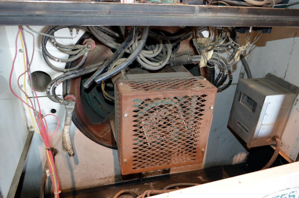 Used Hess / Doosan 400 kW natural gas generator. Doosan model GV222TIC engine.