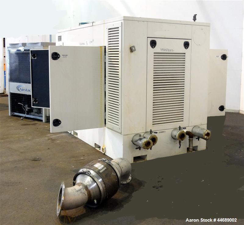Unused-Hess Microgen 400 kW continuous rated natural gas generator set. Dawoo engine model GV222 TI 22 liter SN-EEYOA200217. 3/60/480V. 800 Amp main-line circuit breaker. New Basler 2020 control pane...