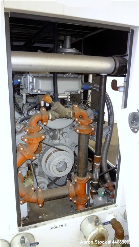 Unused-Hess Microgen 400 kW continuous rated natural gas generator set. Dawoo engine model GV222 TI 22 liter SN-EEYOA200217. 3/60/480V. 800 Amp main-line circuit breaker. New Basler 2020 control pane...