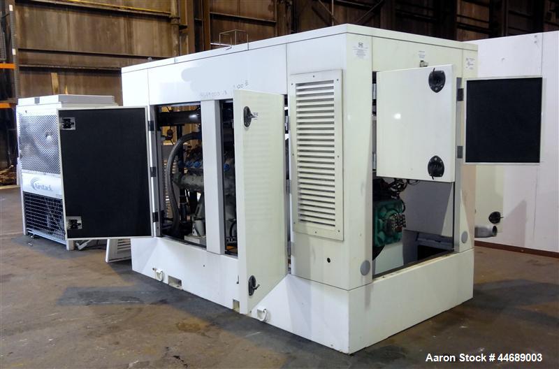 Unused-Hess Microgen 400 kW continuous rated natural gas generator set. Dawoo engine model GV222 TI 22 liter SNEEYOA200216. 3/60/480V. 800 Amp main-line circuit breaker. New Basler 2020 control panel...