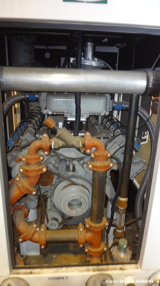 Unused-Hess Microgen 400 kW continuous rated natural gas generator set. Dawoo engine model GV222 TI 22 liter SNEEYOA200216. 3/60/480V. 800 Amp main-line circuit breaker. New Basler 2020 control panel...