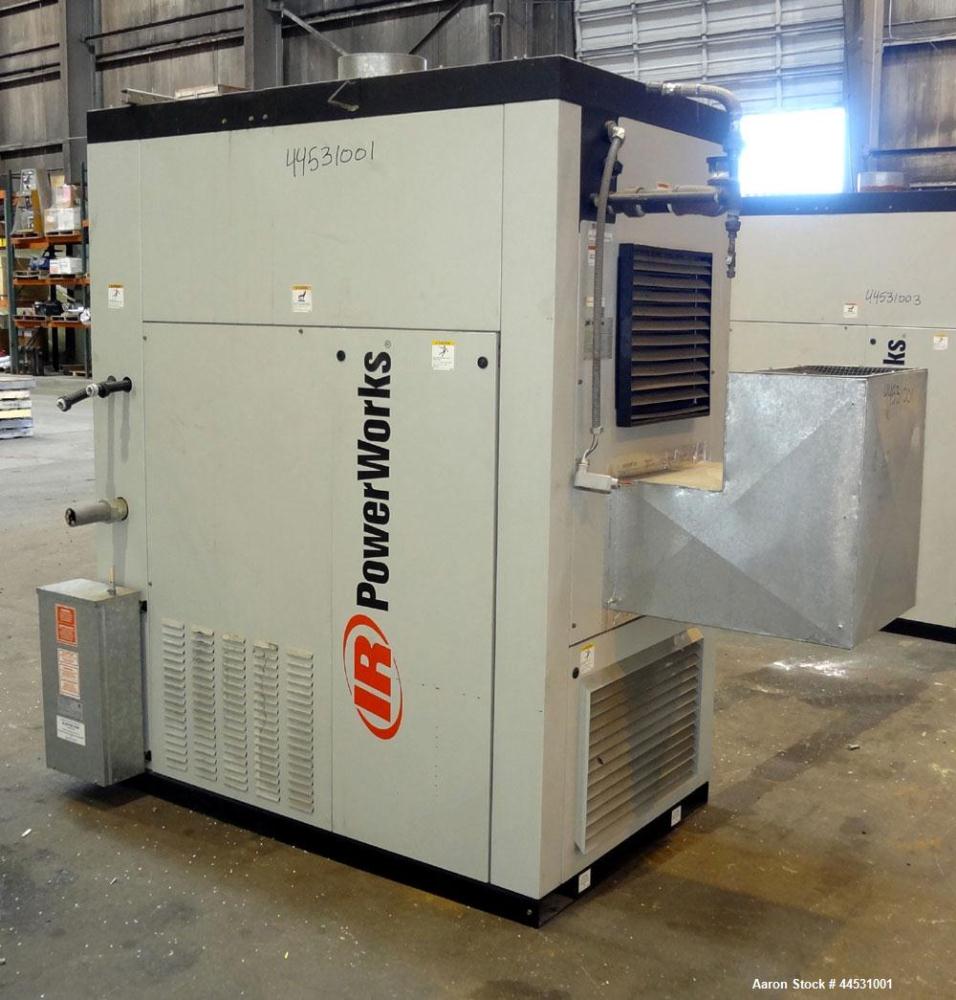 Used Ingersoll-Rand PowerWorks 70 kW Microturbine / Peak Shaving Natural Gas Generator Set, Model 70LM, Serial #PW00170D0102, 3/60/480V.  250 Amp mainline circuit breaker.  5412 Hours. Year 2001. Pat...