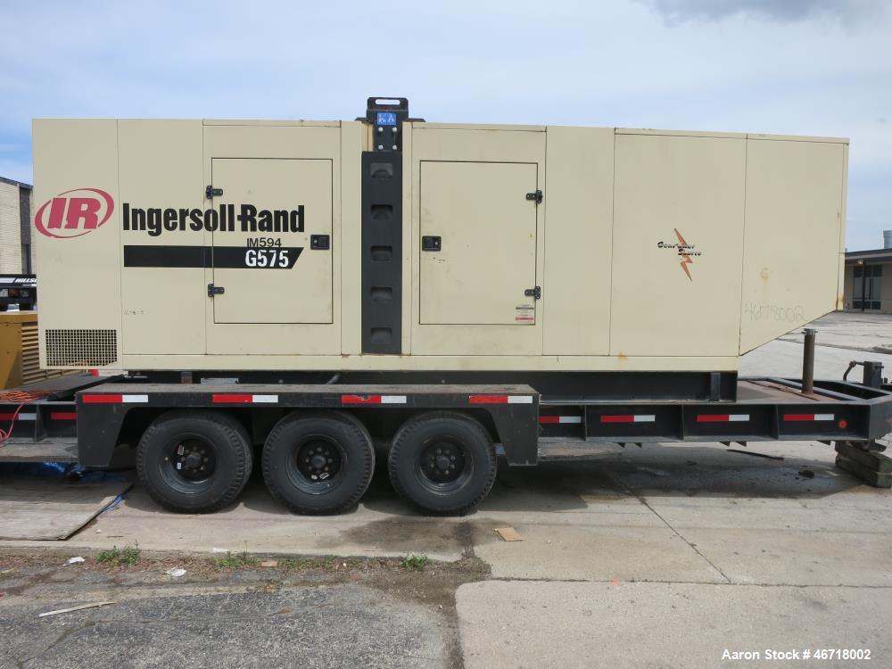 Used Ingersoll Rand 504 kW portable diesel generator model G575. TAD1631GE