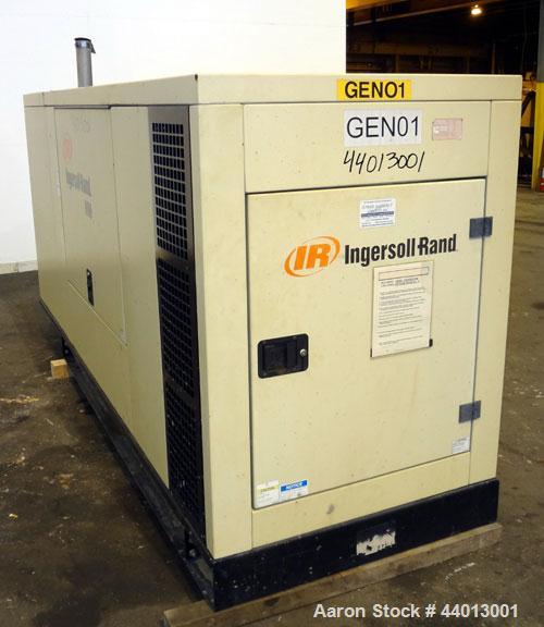 Used Ingersoll Rand 80 kW Standby (68 kW Prime) Natural Gas Generator Set. IR Model N80, Serial 350811UK0A41. GM Vortec 8.1L engine, serial 8.1L-08850. 3/60/277/480V. 150 Amp mainline circuit breaker...