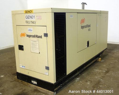 Used Ingersoll Rand 80 kW Standby (68 kW Prime) Natural Gas Generator Set. IR Model N80, Serial 350811UK0A41. GM Vortec 8.1L engine, serial 8.1L-08850. 3/60/277/480V. 150 Amp mainline circuit breaker...