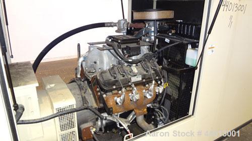 Used Ingersoll Rand 80 kW Standby (68 kW Prime) Natural Gas Generator Set. IR Model N80, Serial 350811UK0A41. GM Vortec 8.1L engine, serial 8.1L-08850. 3/60/277/480V. 150 Amp mainline circuit breaker...