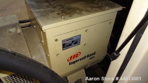 Used Ingersoll Rand 80 kW Standby (68 kW Prime) Natural Gas Generator Set. IR Model N80, Serial 350811UK0A41. GM Vortec 8.1L engine, serial 8.1L-08850. 3/60/277/480V. 150 Amp mainline circuit breaker...