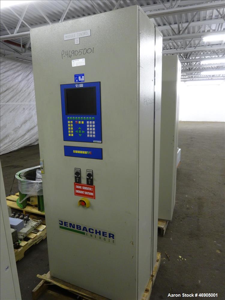 Used Jenbacher 2000 kW natural gas generator. Jenbacher J616GS engine