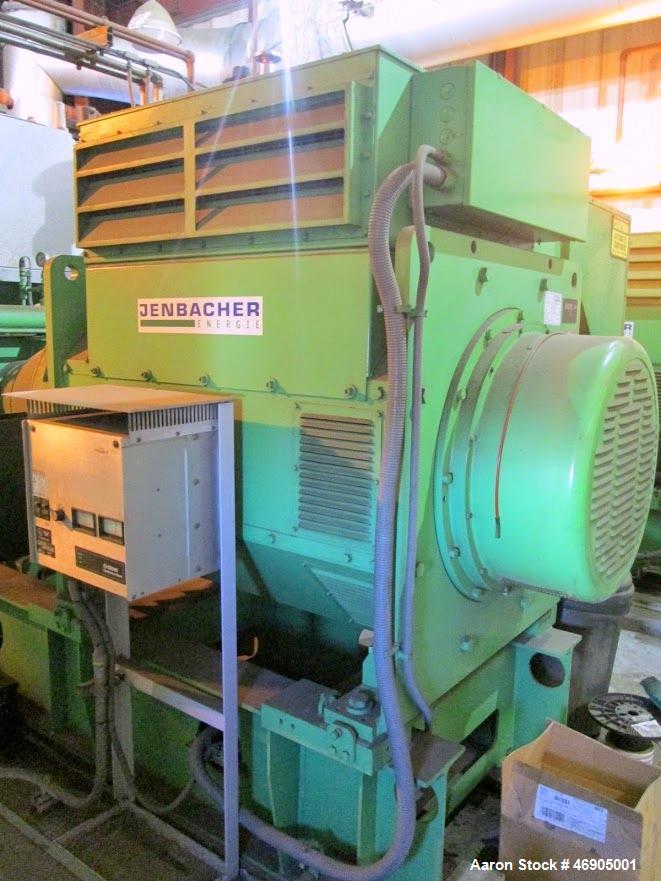 Used Jenbacher 2000 kW natural gas generator. Jenbacher J616GS engine