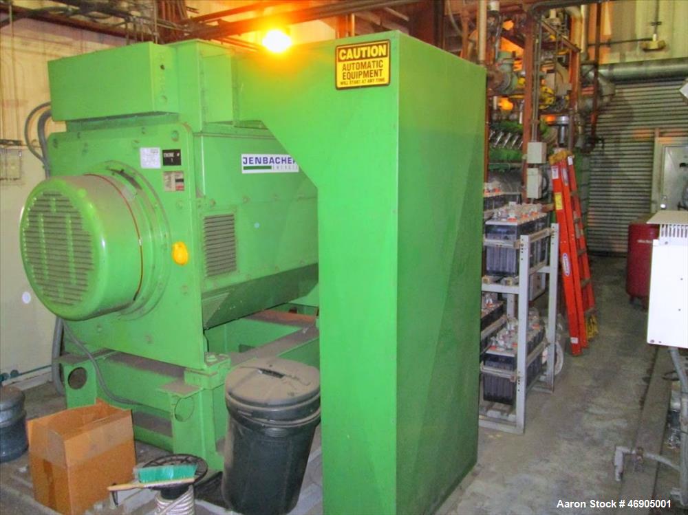 Used Jenbacher 2000 kW natural gas generator. Jenbacher J616GS engine