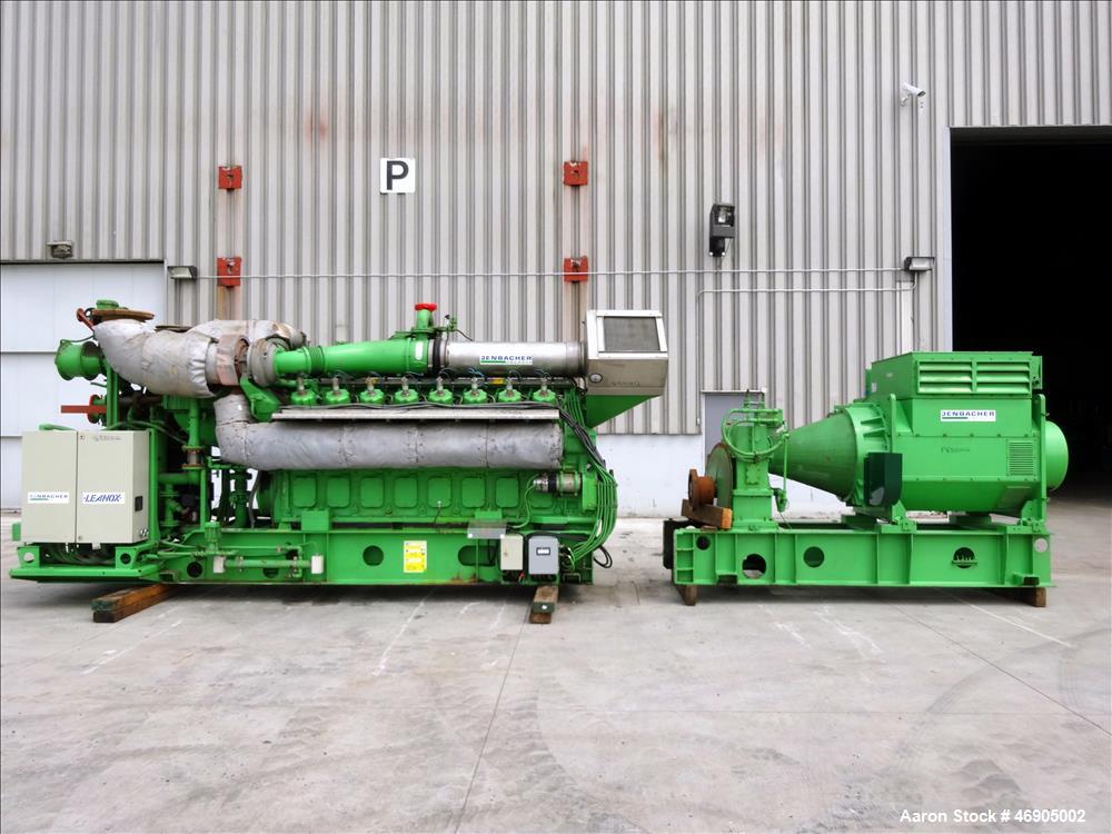 Used-Jenbacher 2000 kW natural gas generator. Jenbacher J616GS