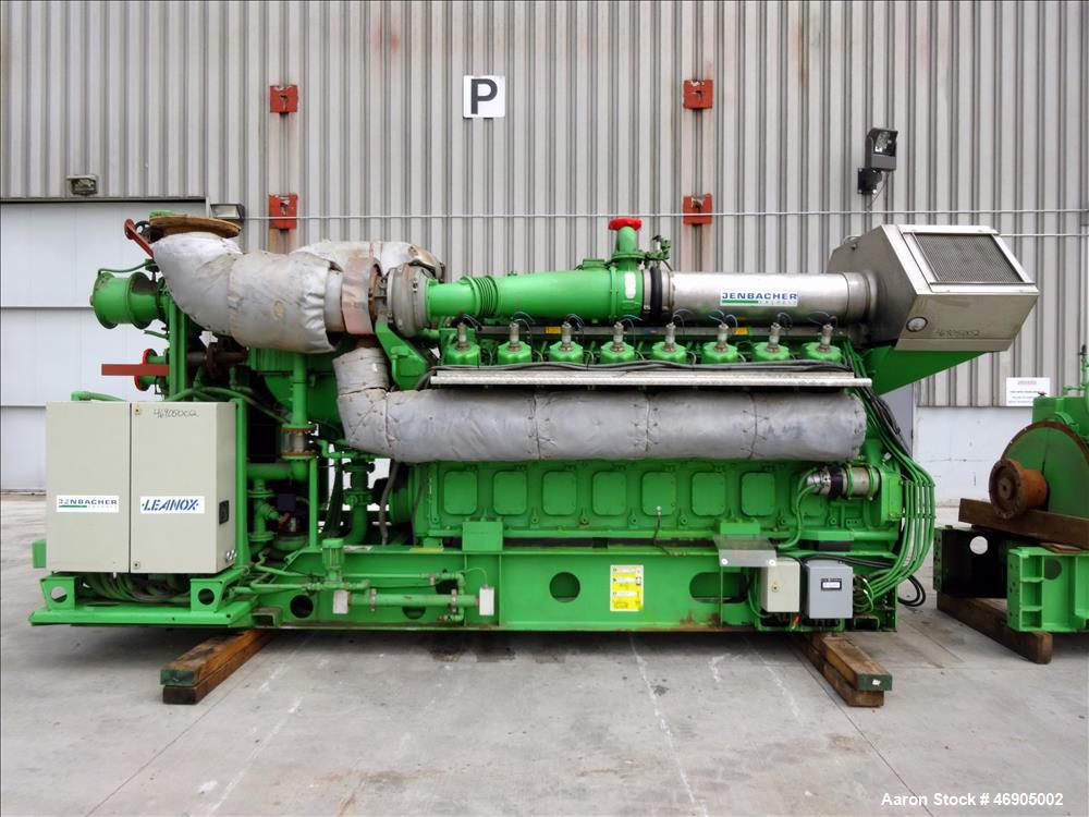 Used Jenbacher 2000 kW natural gas generator. Jenbacher J616GS