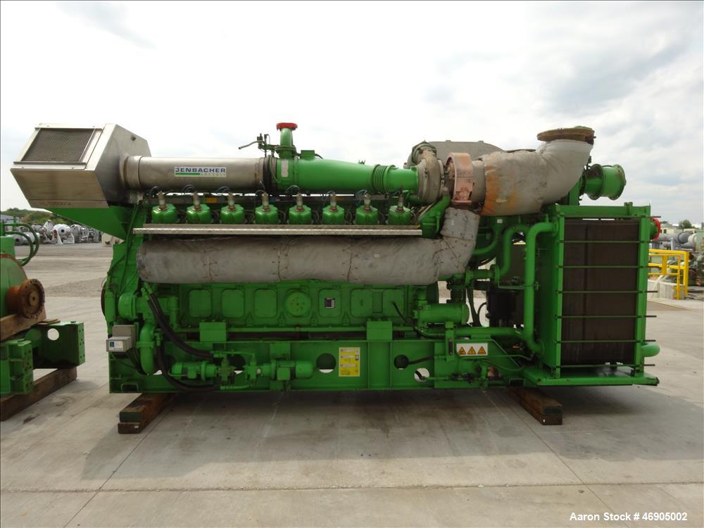 Used Jenbacher 2000 kW natural gas generator. Jenbacher J616GS