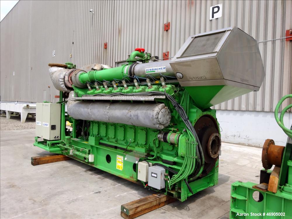 Used-Jenbacher 2000 kW natural gas generator. Jenbacher J616GS