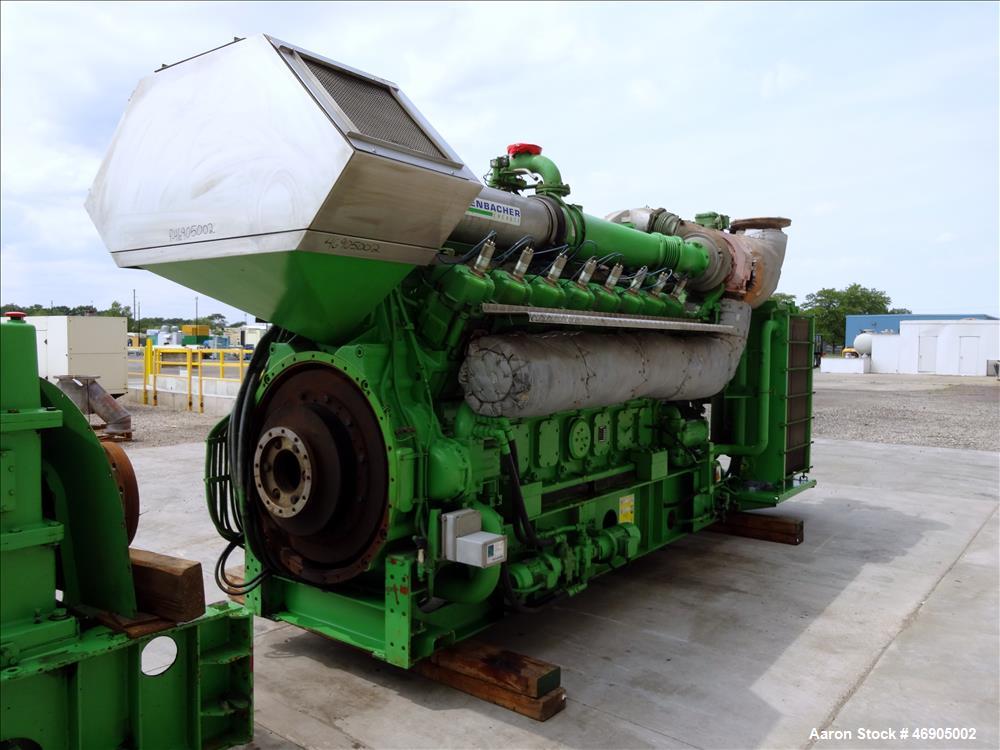 Used Jenbacher 2000 kW natural gas generator. Jenbacher J616GS