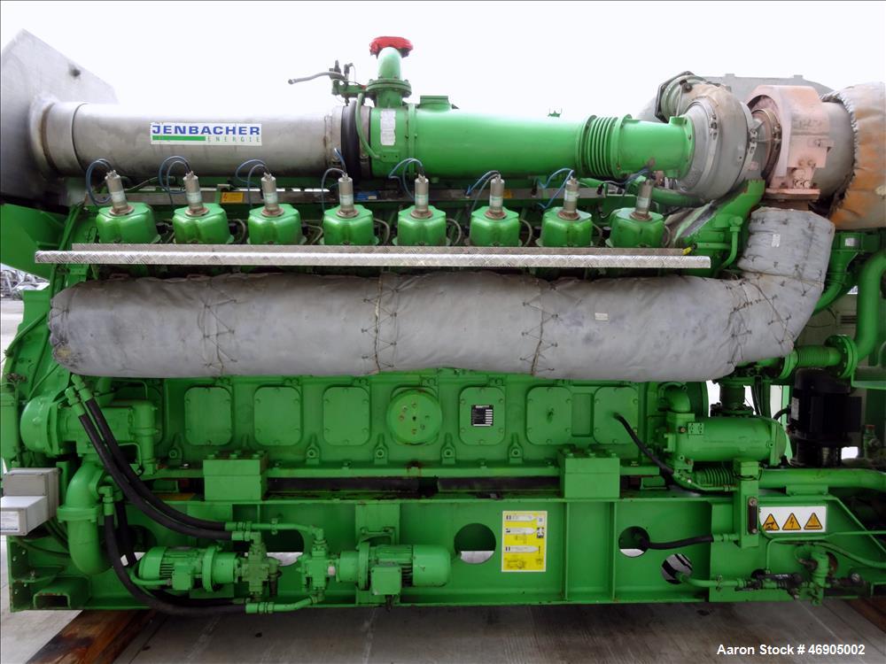 Used-Jenbacher 2000 kW natural gas generator. Jenbacher J616GS