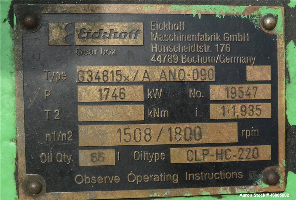 Used Jenbacher 2000 kW natural gas generator. Jenbacher J616GS