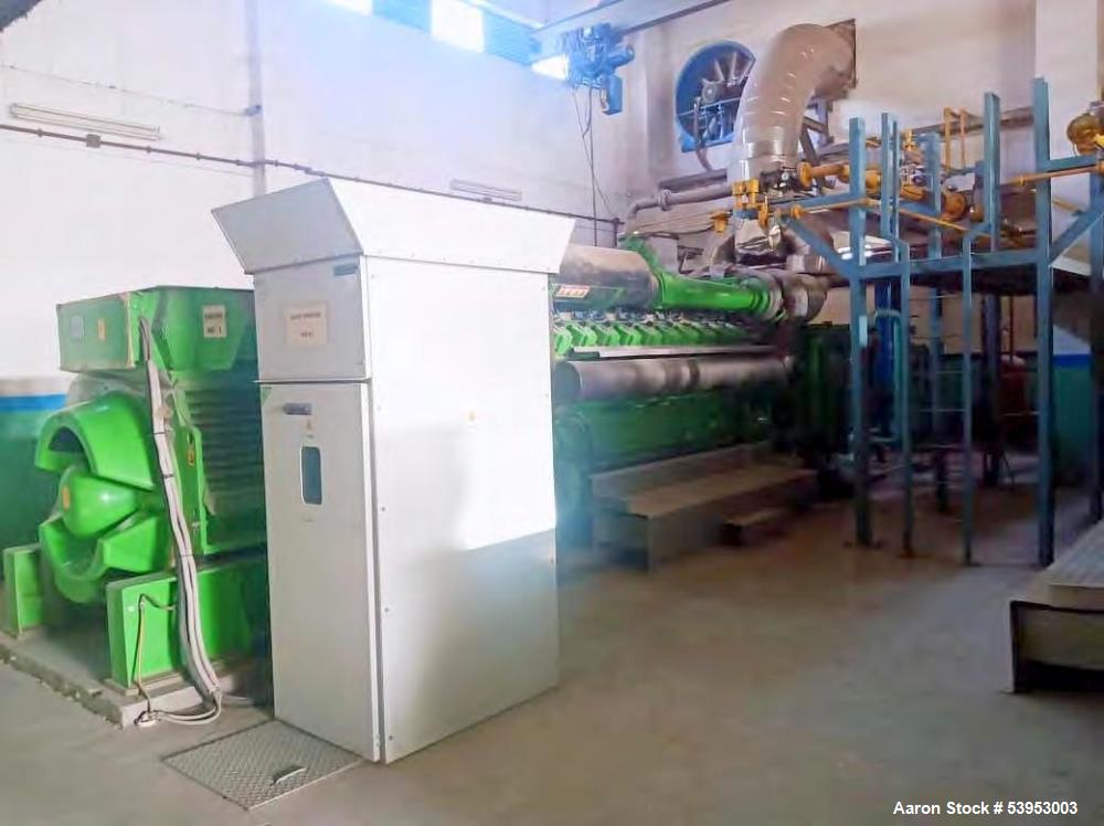 Used Jenbacher JGS 620F Natural Gas Generator System – 6.712 MW Total, 11kV, 1500 RPM, 2012