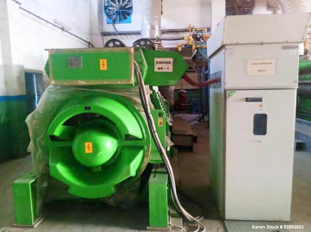 Used Jenbacher JGS 620F Natural Gas Generator System – 6.712 MW Total, 11kV, 1500 RPM, 2012