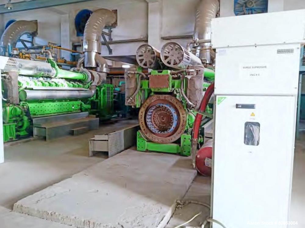 Used Jenbacher JGS 620F Generator System – 6.712 MW Total, 11kV, 20K/23K Hours, Natural Gas, 2012