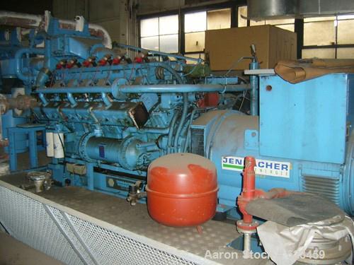 USED: Jenbacher 360 kw natural gas generator. Motor gype JW 212 G2.Heat exchange cooled. Stamford/Newage 427 kva, 360 kw, 277/480 volt,3 phase, speed 1800. Woodward governors. Came out of a co-gen pl...