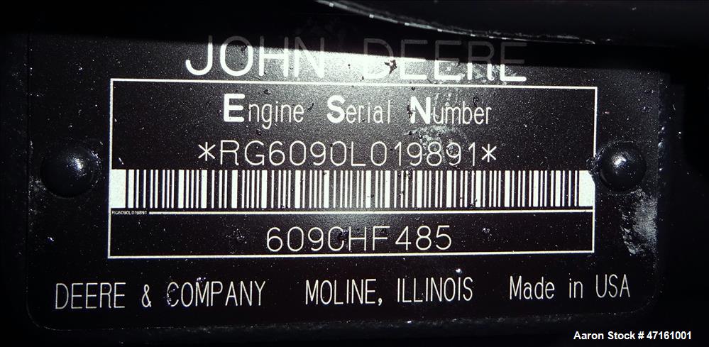 Used John Deere / SDMO 277 kW diesel generator. John Deere 6090HF485 EPA Tier 3
