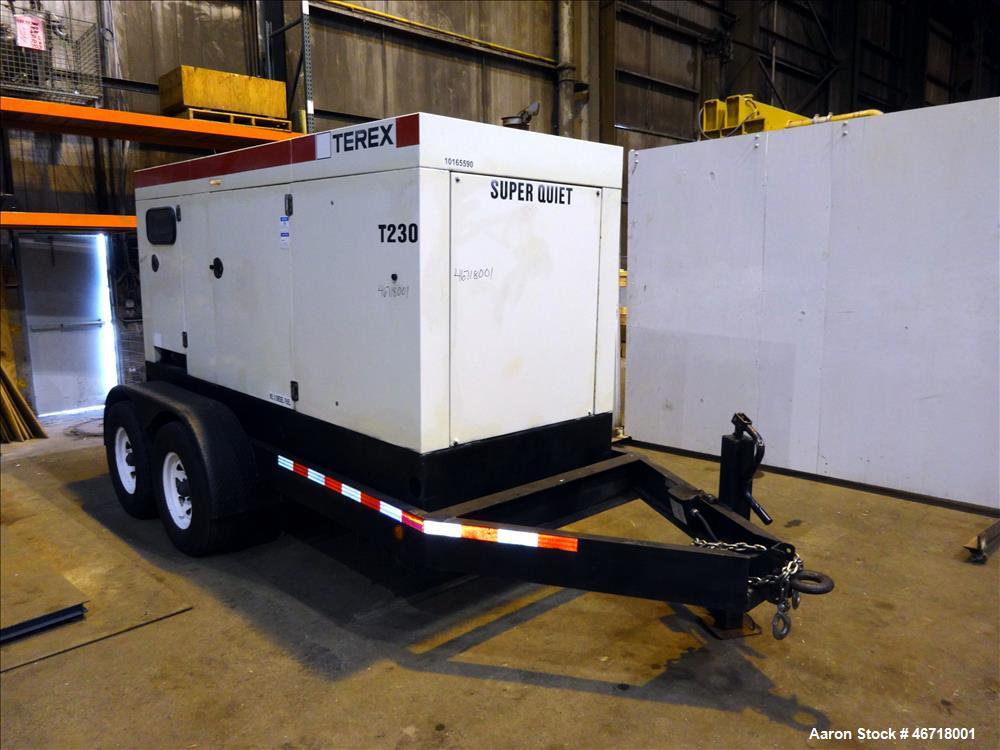 Used Terex / John Deere 184 kW Portable Trailered Diesel Generator, Model OT23