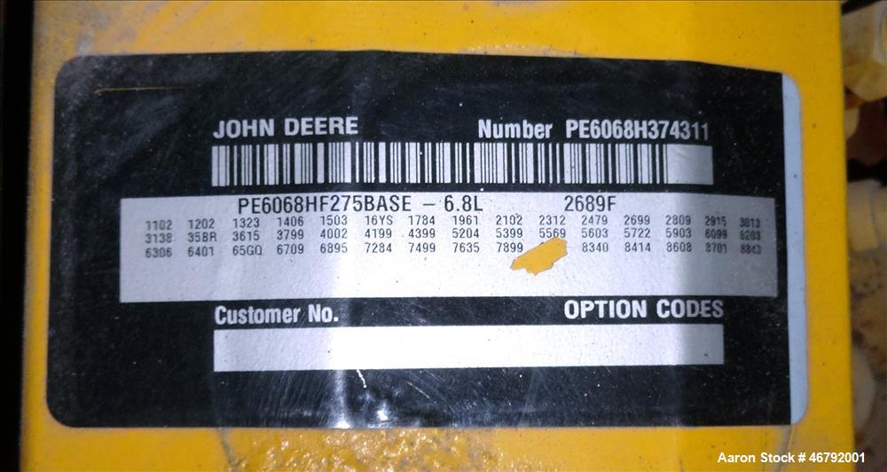 Used Terex 145 kW portable generator model T180J. John Deere 6068HF275 engine