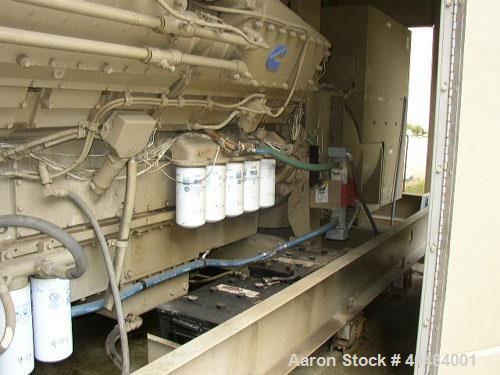 Used Cummins 1250 kW diesel generator set, 3/60/277-480V, engine model KTA-50-63, engine number 33116930, 1850 hp @ 1800 rpm, ACGE alternator model CC734A, serial #W6420-02.  Circuit breaker.  Weathe...
