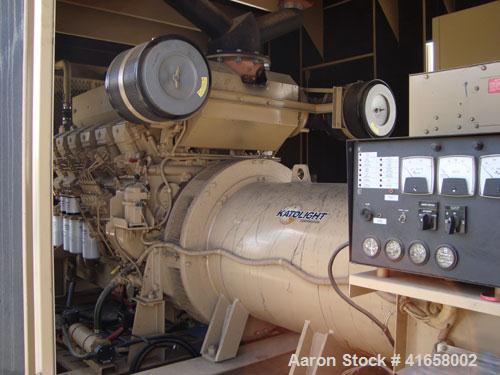 Used Katolight 1250 kW Stand By / 1120 Prime Rated Diesel Generator Set. Katolight generator set model D1250FRY4. Mitsubishi model S12R PTA 2 engine rated 1972 HP @ 1800 RPM, turbocharged-aftercooled...