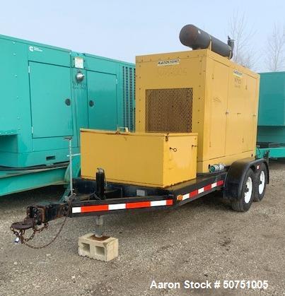 Used Katolight 150 KW Standby Portable / Trailered Diesel Generator Set, Model