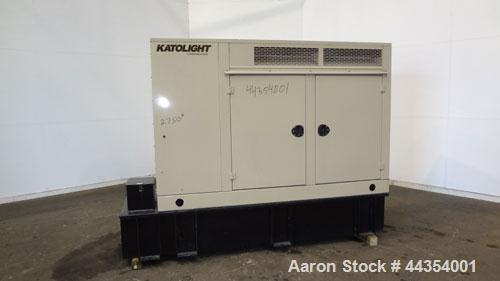 Used Katolight 25 kW standby (20kW prime) diesel generator set model D25FDJ4T2, SN-140382. John Deere model 4042TF270 engine rated 48 HP @ 1800 RPM, emissions EPA Tier 2 certified. UL 2200 package. 1...